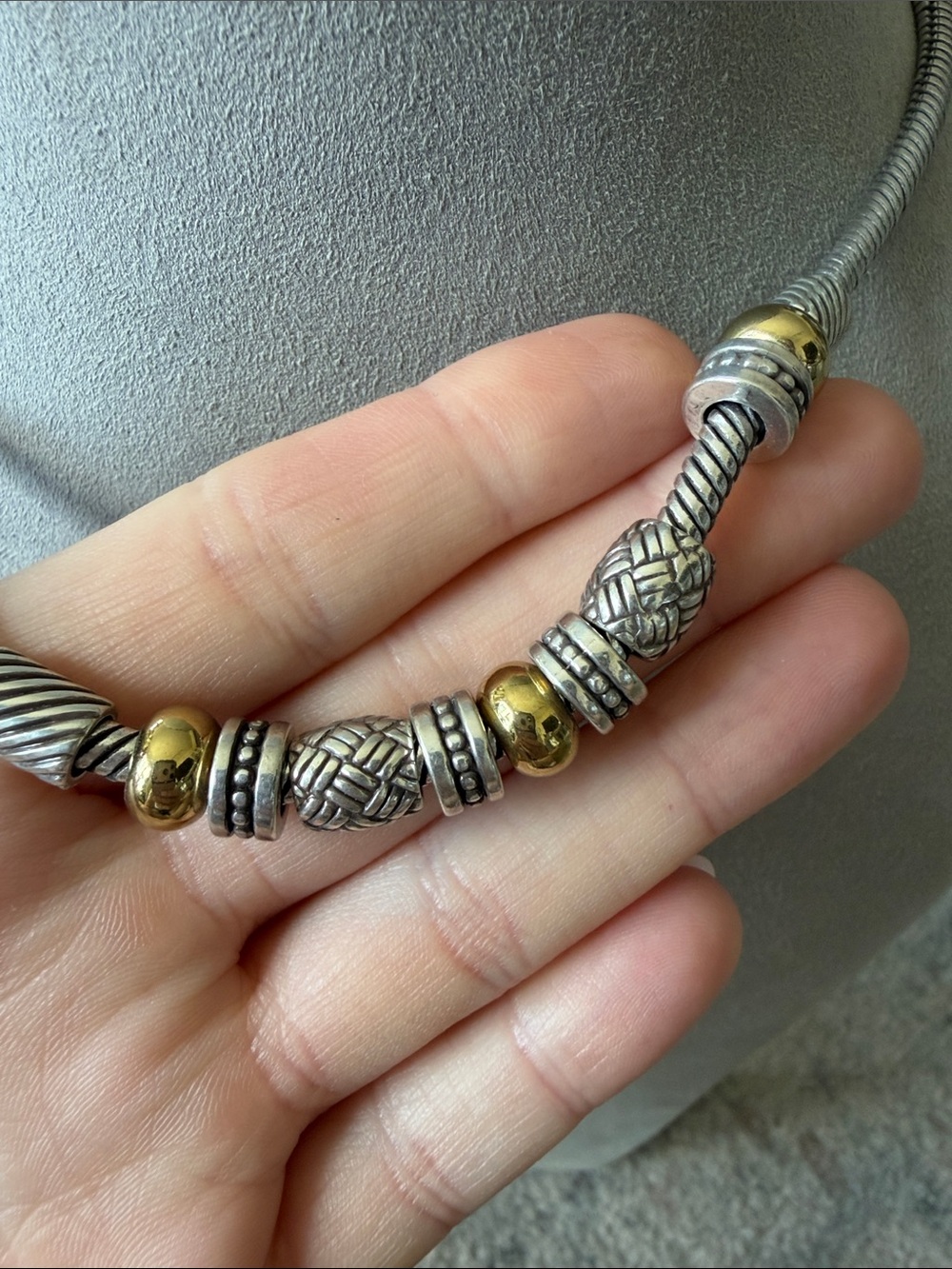 Brighton Travis Two-Tone Bead Necklace - Picture 7 of 12